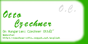 otto czechner business card